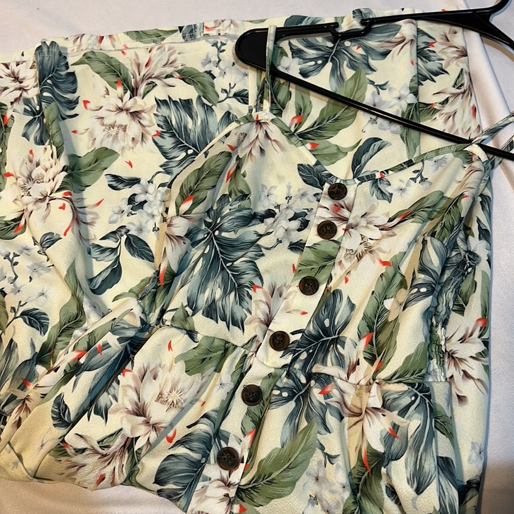 Flower dress midi size m
